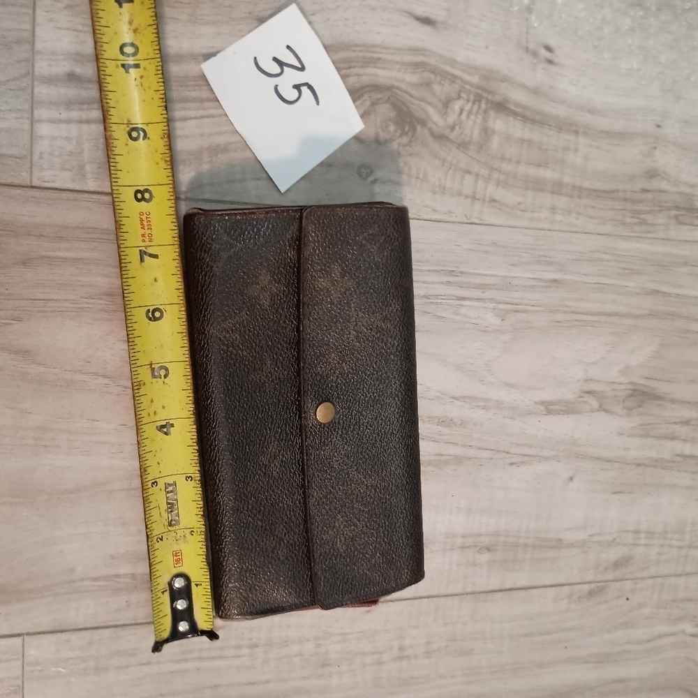 Authentic LOUIS VUITTON Monogram Portefeuille Sarah Long Wallet - Picture 9 of 10